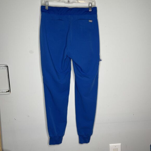 FIGS Pants Womens Small Blue Scrubs Jogger Zamora Medical Cargo Elastic Waist - Picture 8 of 11